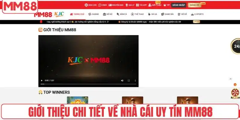 Giới thiệu chi tiết về nhà cái uy tín MM88
